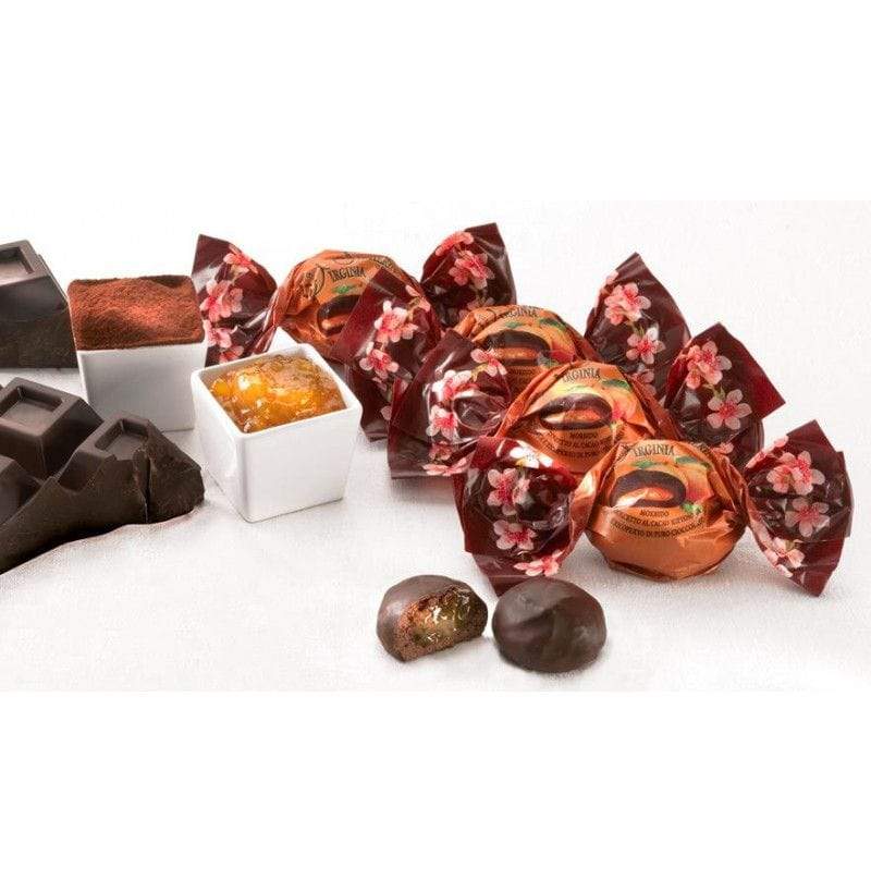 Dolcetto virginia Sacherina ripieno di Albicoccca e Cioccolato Fondente Confezione da 100gr - Dolci pensieri gift