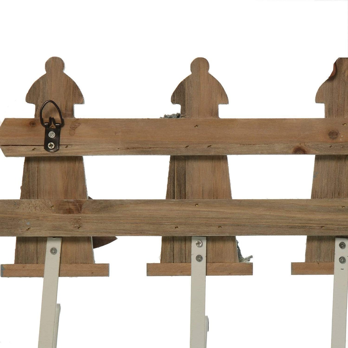 Ischia appendiabiti 4 ganci con Faro Spiaggia in Legno 39,5x55x5cm - Dolci pensieri gift