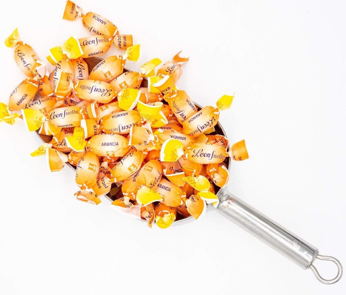 Leone Caramelle Leonsnella Gusto ARANCIA Caramelle SENZA ZUCCHERO Confezione 100 gr - Dolci pensieri gift