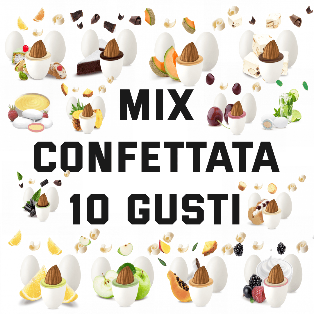 MIX CONFETTATA 10 GUSTI QUALITA TOP CONFEZIONE DA 4 KG VARI GUSTI - Dolci pensieri gift