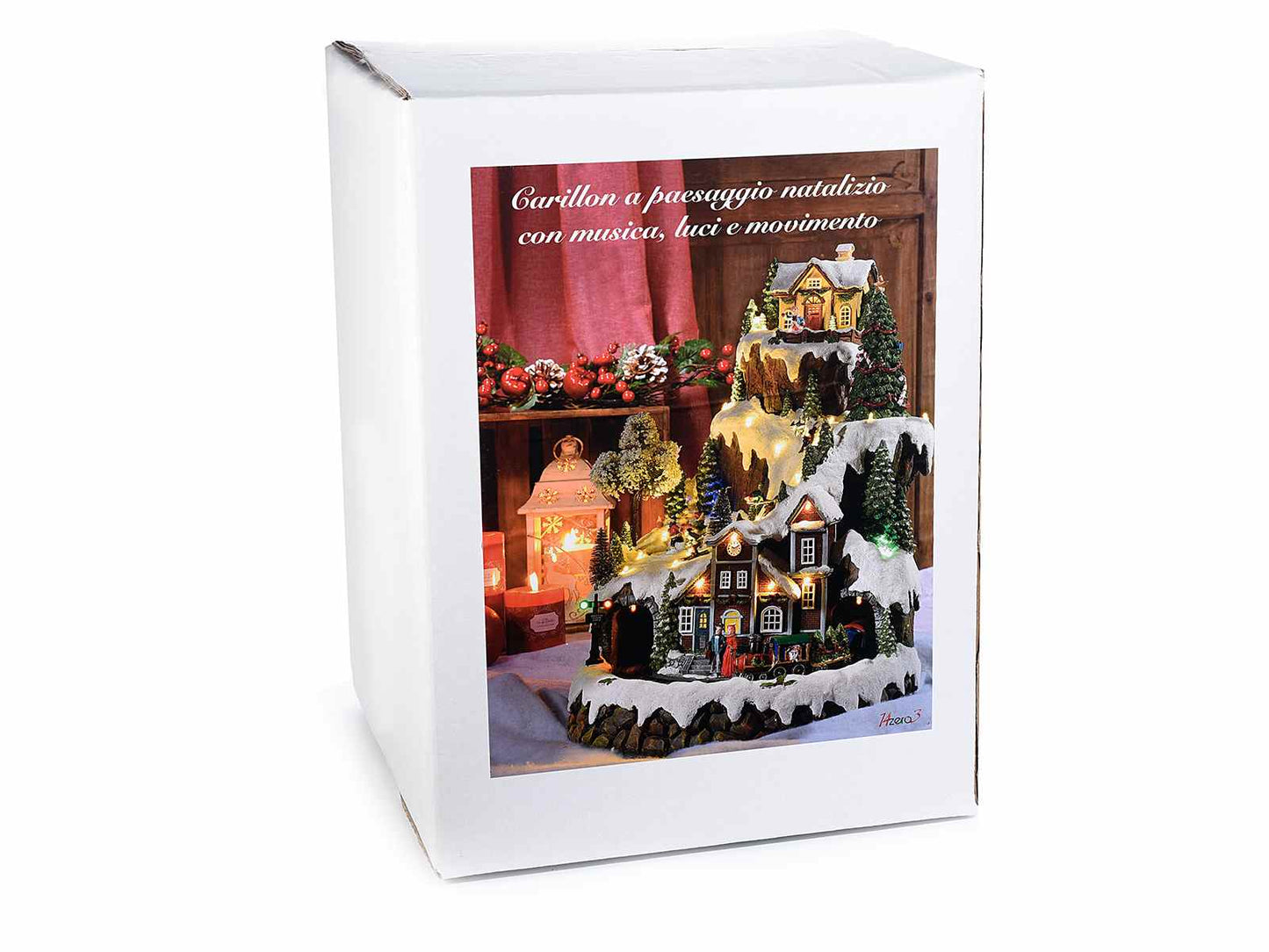 Paesaggio natalizio in movimento con luci e musica - Dolci pensieri gift