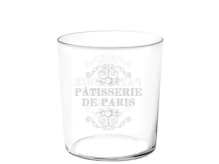 Paris Set 6 bicchieri Provenzali tumbler con scritte Shabby chic - Dolci pensieri gift