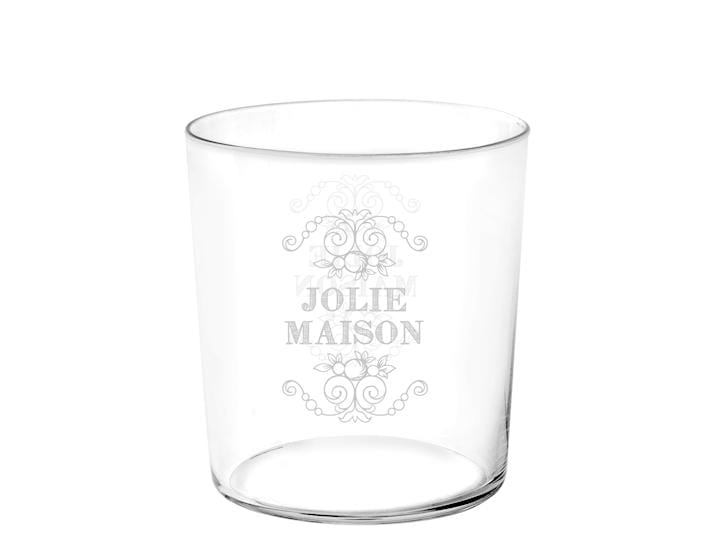 Paris Set 6 bicchieri Provenzali tumbler con scritte Shabby chic - Dolci pensieri gift