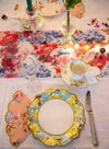 Piatti floreali in carta per feste smerlati stile inglese - Confezione da 12 pezzi - Dolci pensieri gift