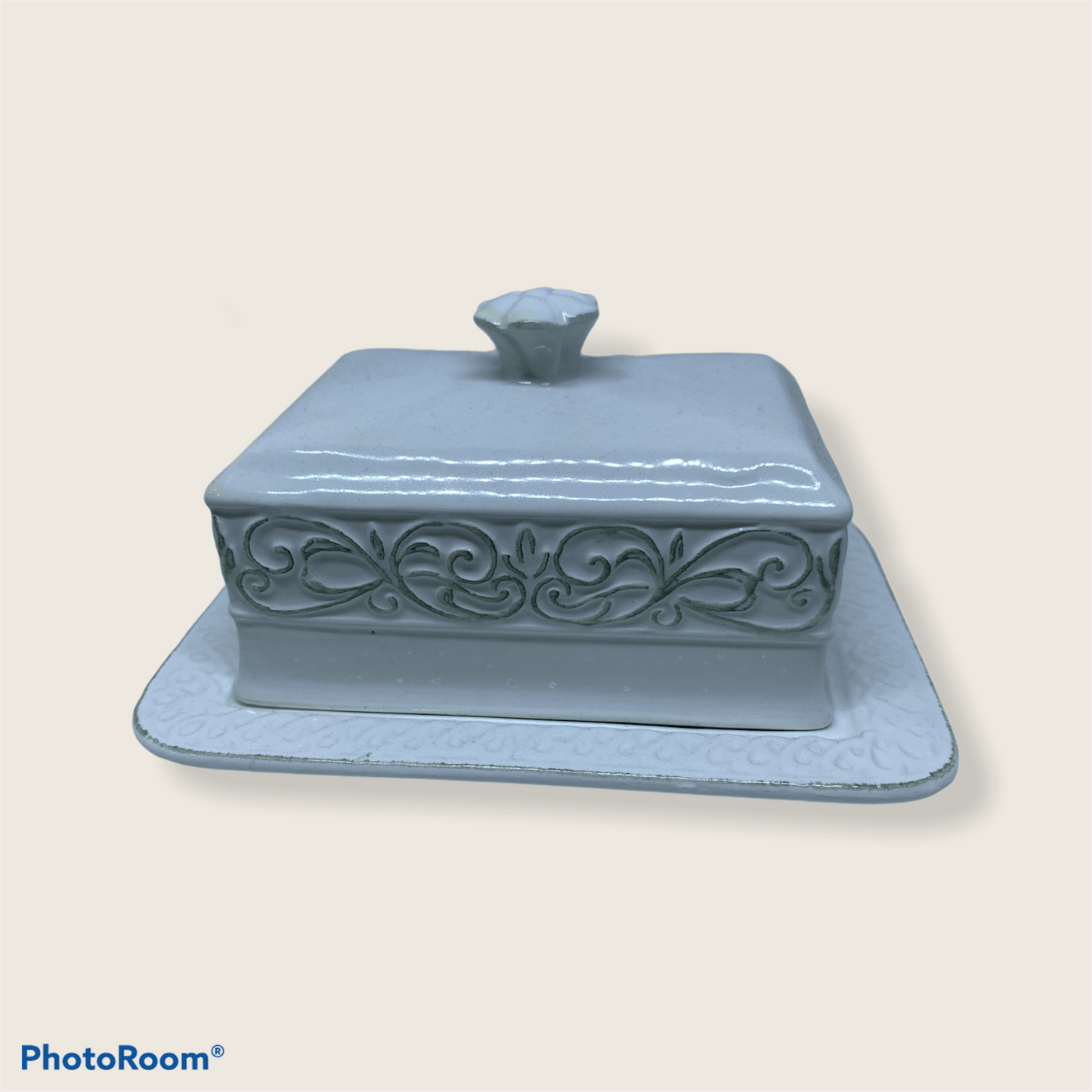 Porta burro in ceramica shabby chic - Dolci pensieri gift