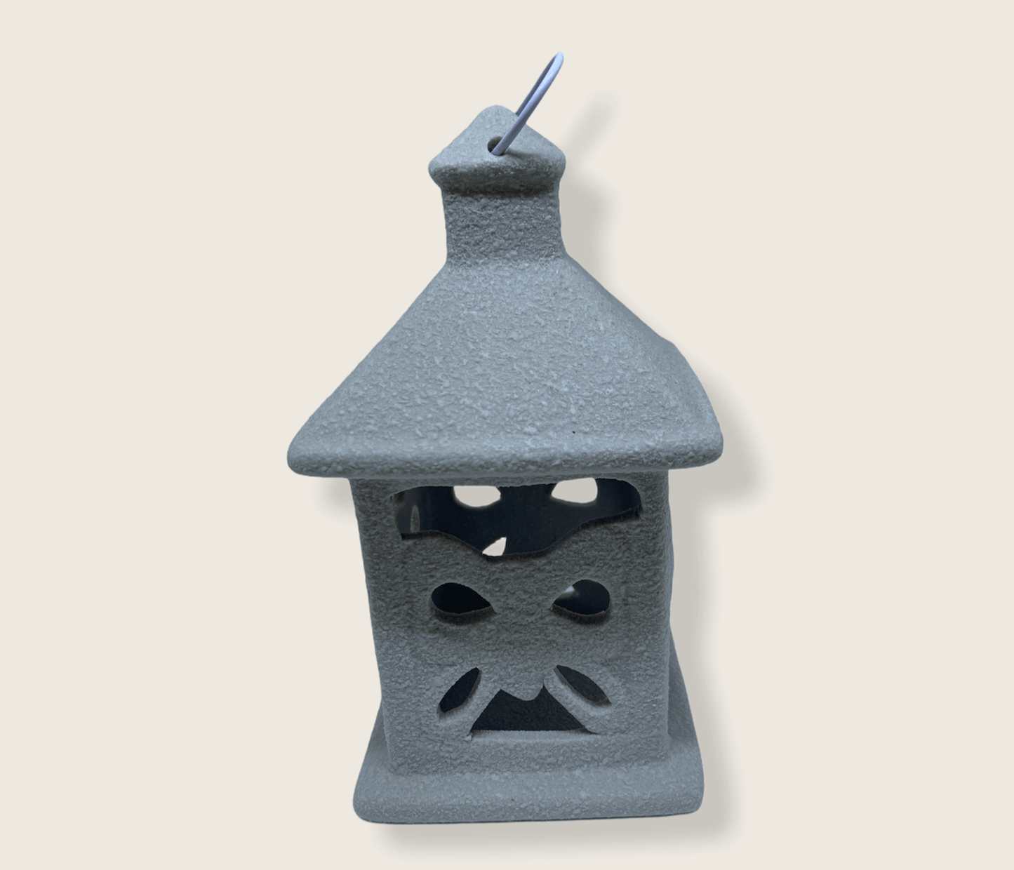 Porta candela colore grigio 13cm H - Dolci pensieri gift