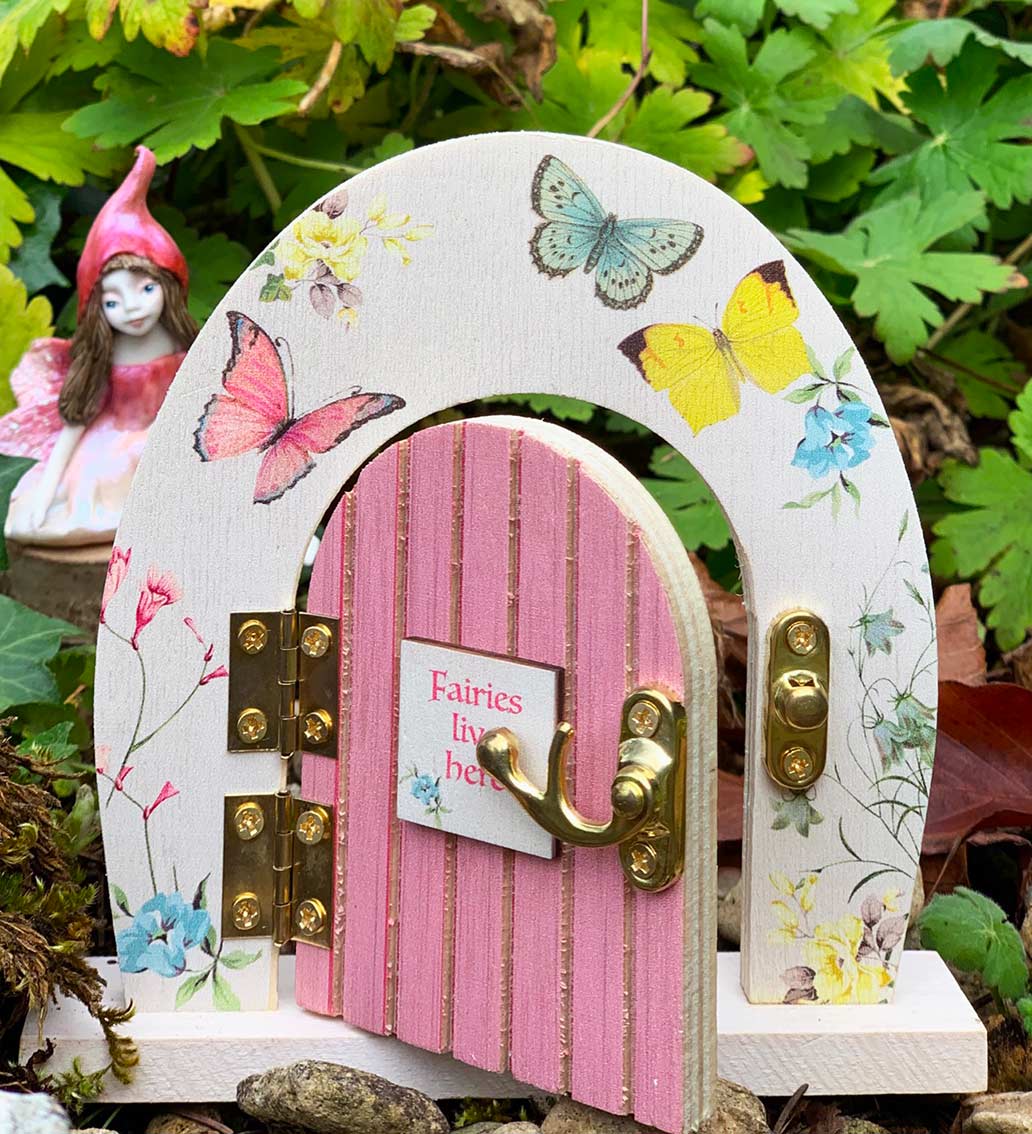 Porta delle fate in legno decorazione feste - Dolci pensieri gift