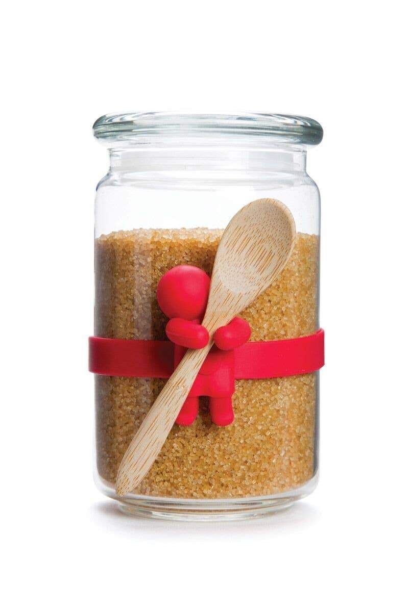 Porta mestolo rosso in silicone abbraccio - Dolci pensieri gift