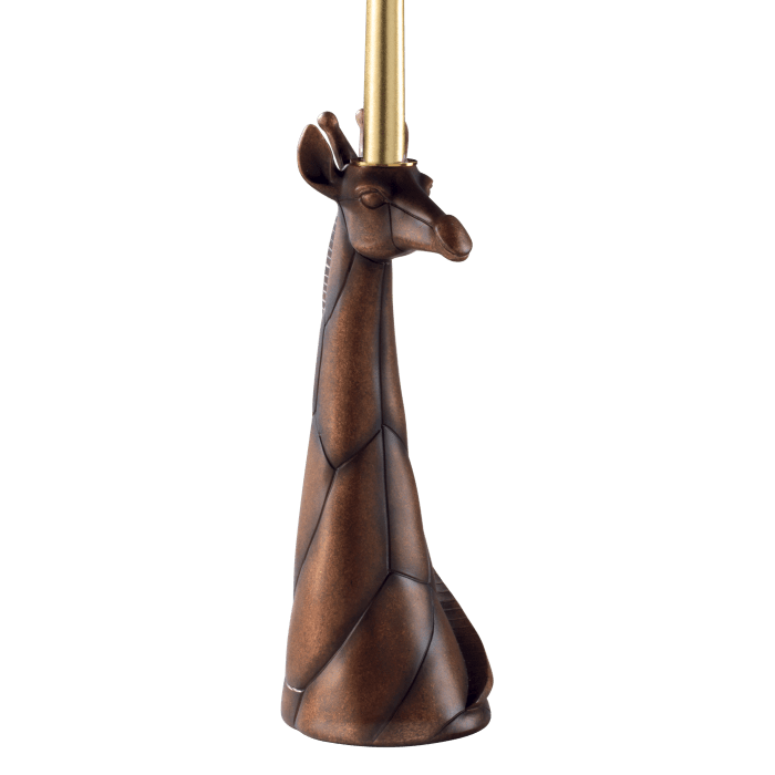 Portacandela Giraffa in Resina marrone oro 32,5cm - Dolci pensieri gift