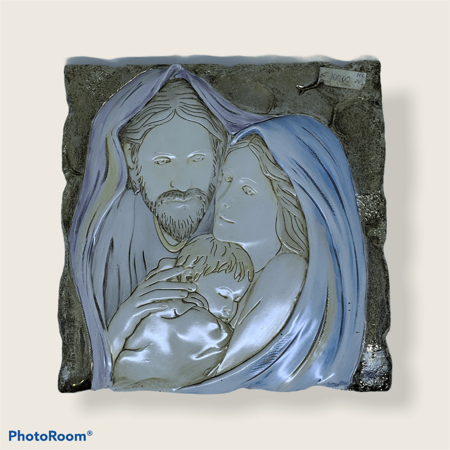 Quadretto sacra famiglia placcato in argento 23cm H - Dolci pensieri gift