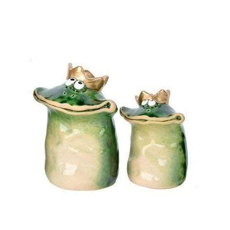 Re Ranocchio Rana in Ceramica Principe Ranocchio 10 cm 15 cm - Dolci pensieri gift