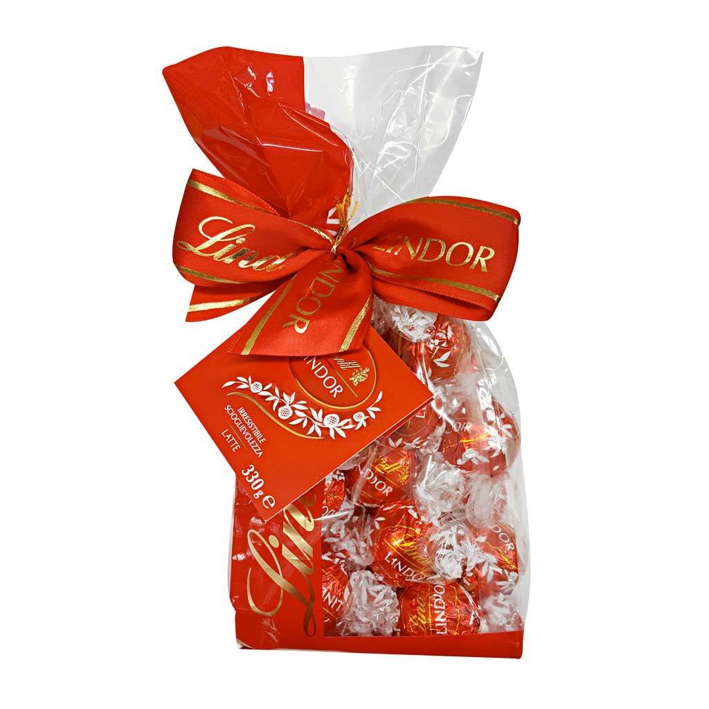 Sacchetto Lindt cioccolatini al latte confezione 330gr - Dolci pensieri gift