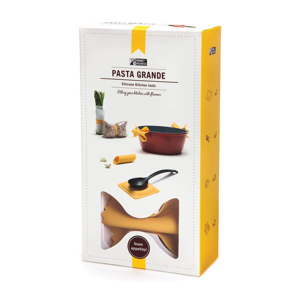 Set impugnature per pentola presina + cucchiaio + pelapatate + elastici - Dolci pensieri gift