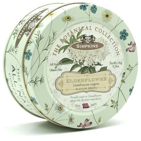 SIMPKINS CARAMELLE INGLESI DURE AL GUSTO FIORI DI SAMBUCO 150 GRAMMI - Dolci pensieri gift