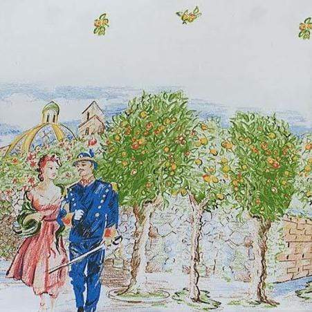 Sofia Loren pane amore e fantasia 150 x 240 cm 12 posti Made in italy - Dolci pensieri gift