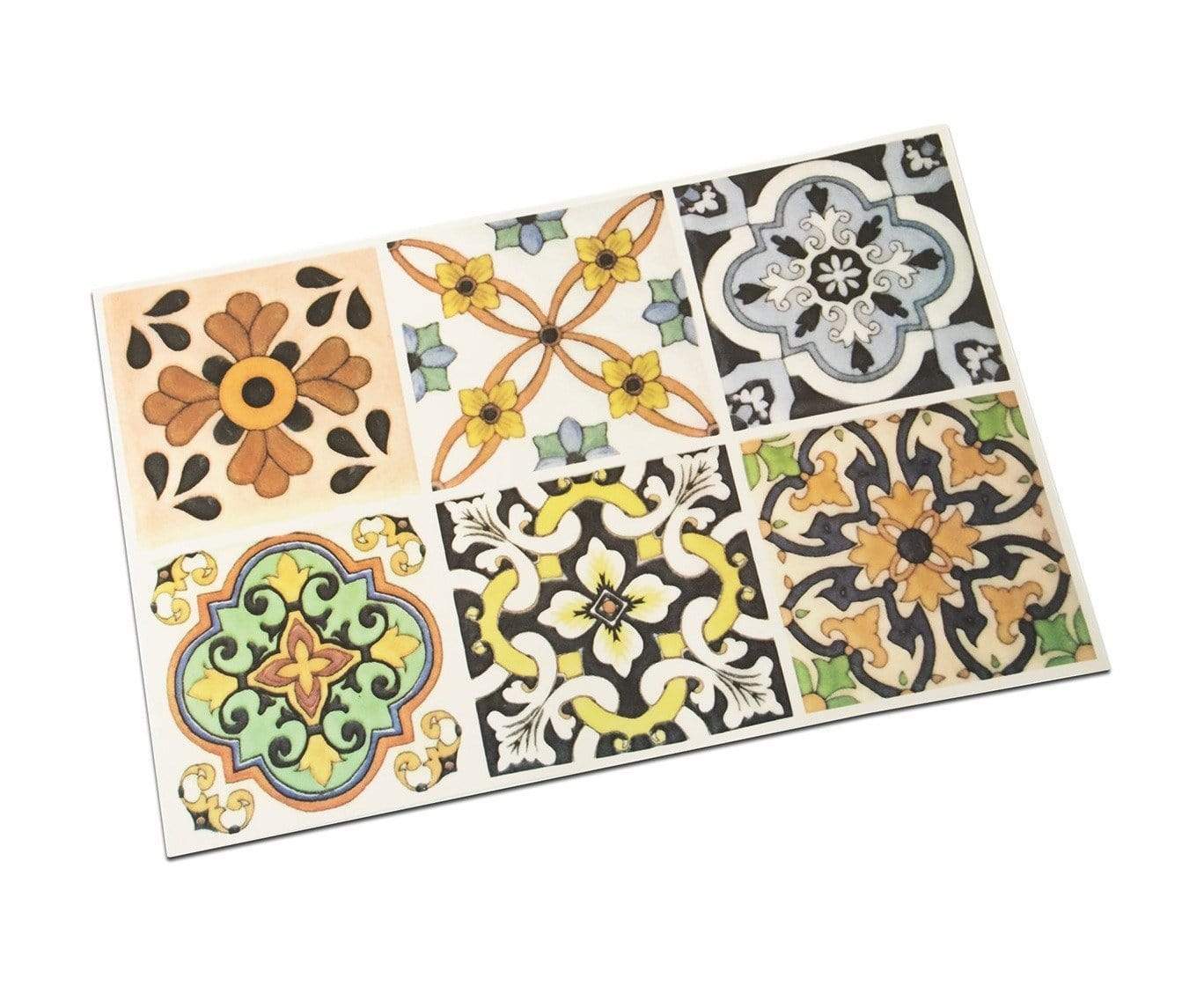 Tovaglietta prima colazione fantasia Maioliche chiare mosaico 45x30 cm - Dolci pensieri gift