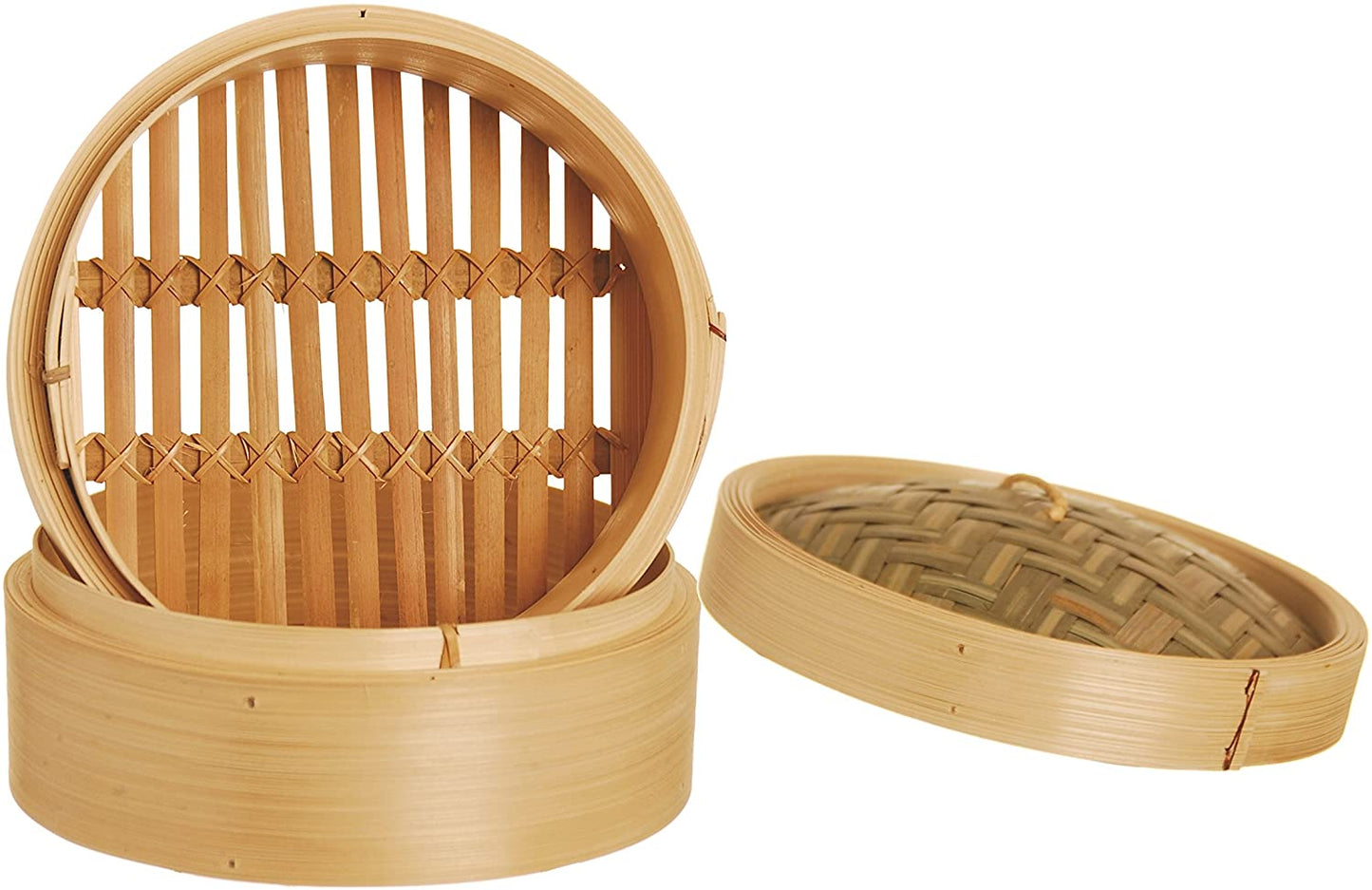 Vaporiera per cottura a vapore in bambù 22.5 cm, Legno Naturale - Dolci pensieri gift