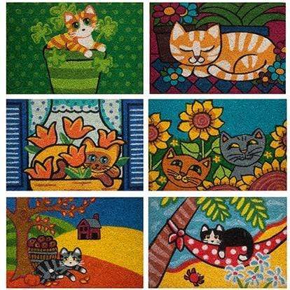 Zerbino Mondo Gatti Fantasie Assortite Colorate 60X40 cm - Dolci pensieri gift