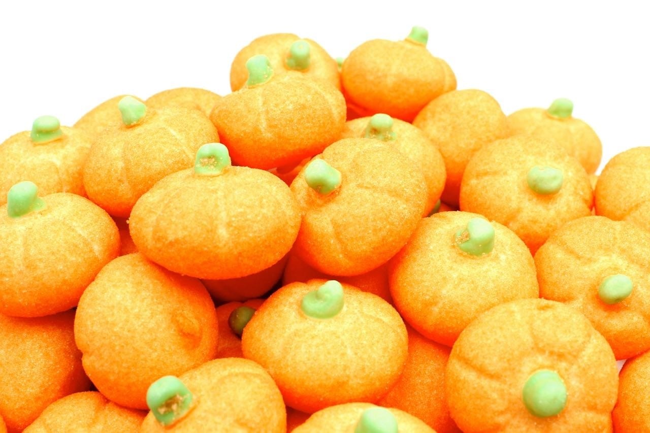ZUCCHE MARSHMALLOW SOFFICI HALLOWEEN CONFEZIONE 100GR - Dolci pensieri gift