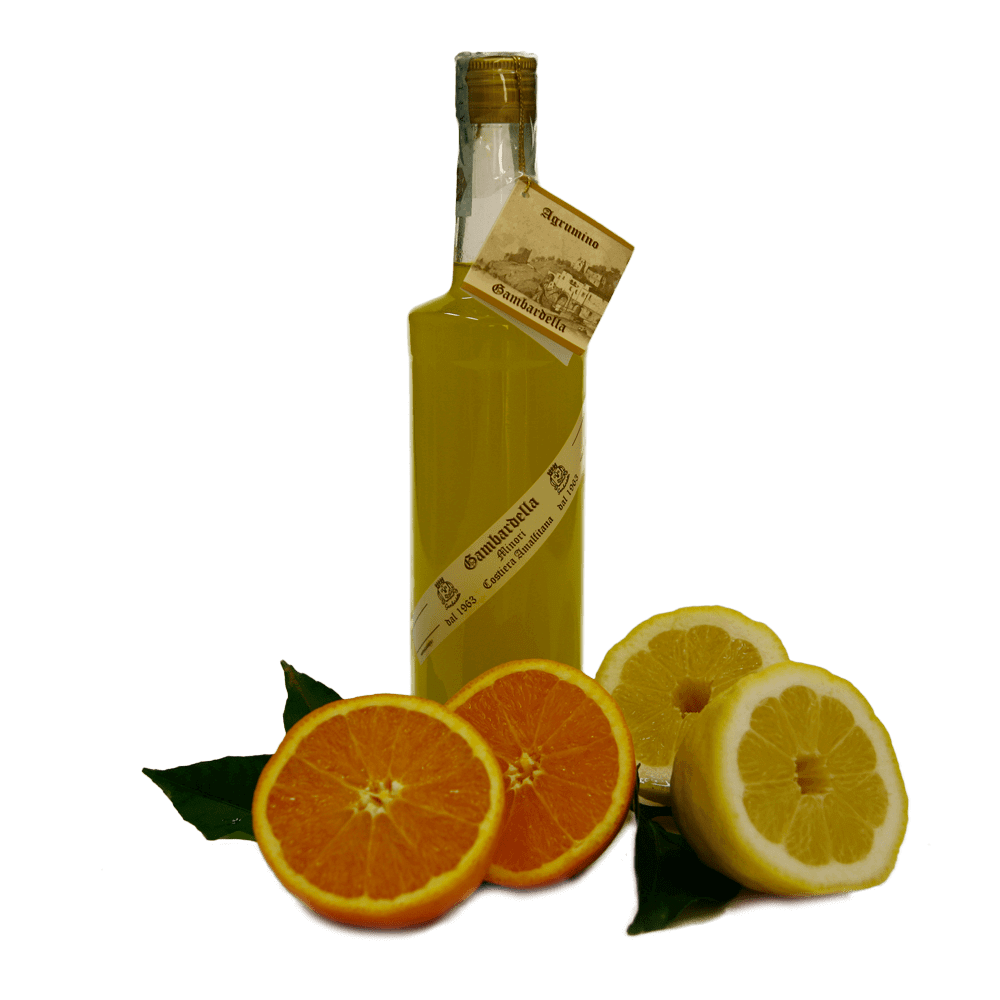 Agrumello ORIGINALE MINORI COSTIERA AMALFITANA Arancia limone mandarino 70 cl - Dolci pensieri gift