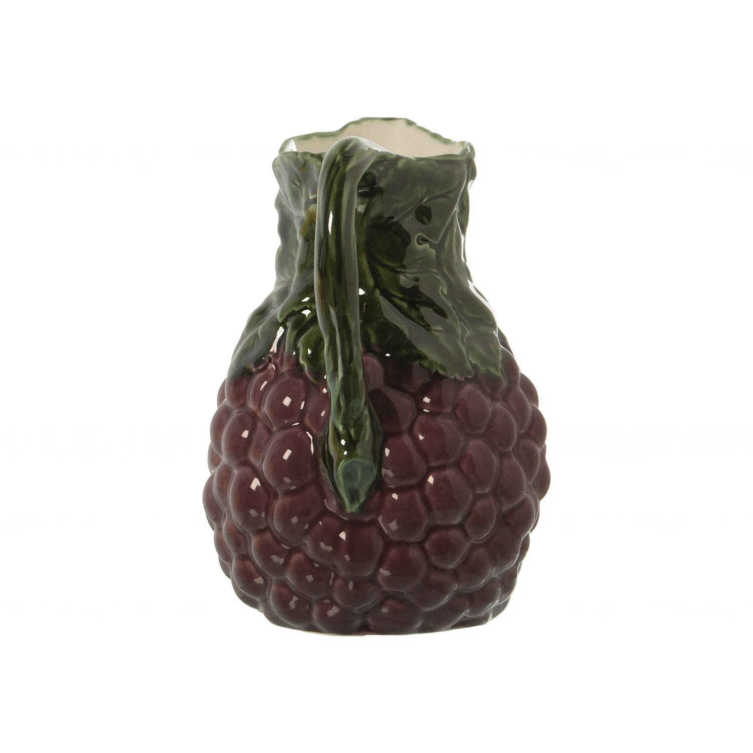 Brocca caraffa acqua vino in ceramica decorazione uva 21x18x23 Cm - Dolci pensieri gift