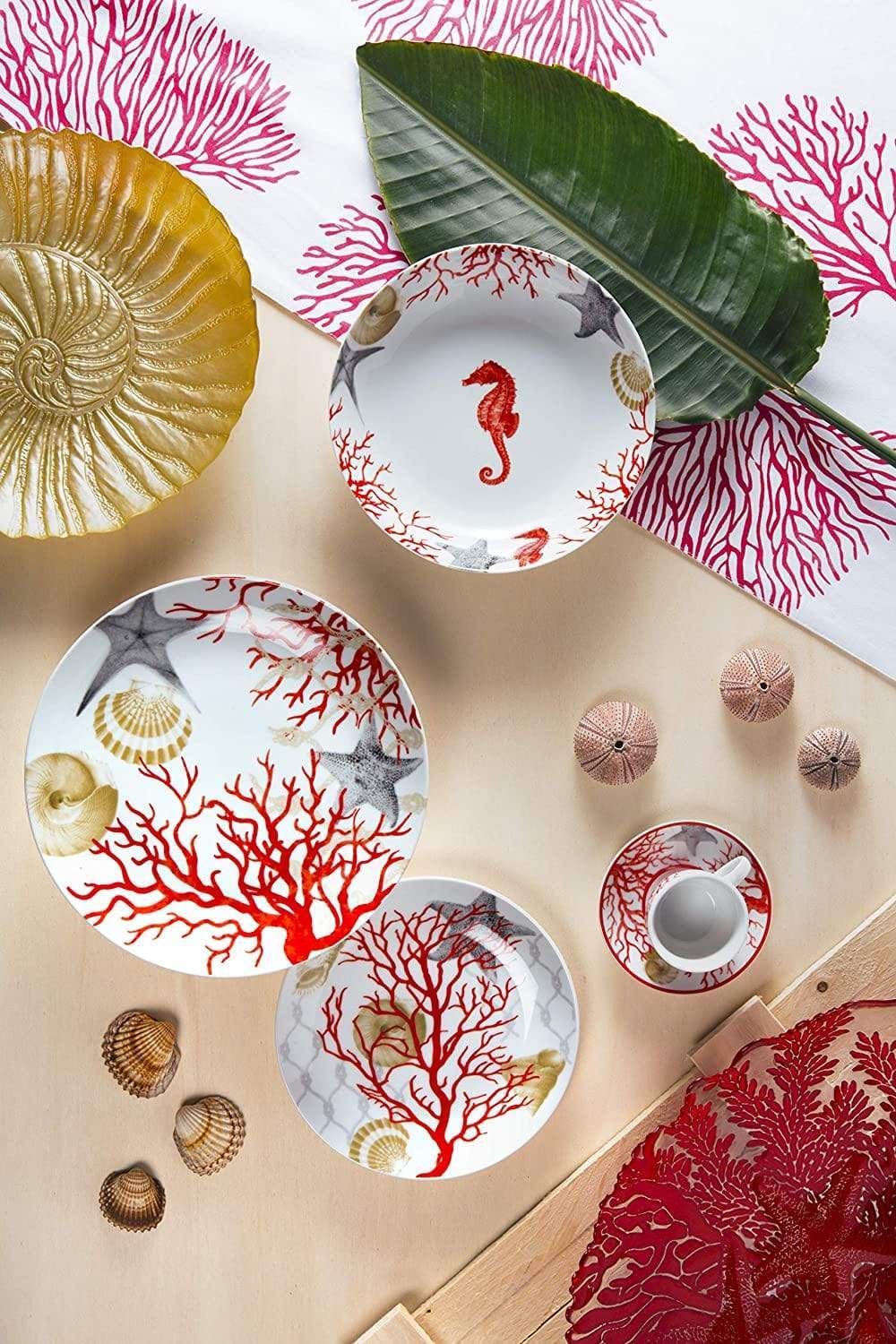 Capri Set Sale e Pepe, Ceramica, Bianco e Rosso, 2 Pezzi - Dolci pensieri gift