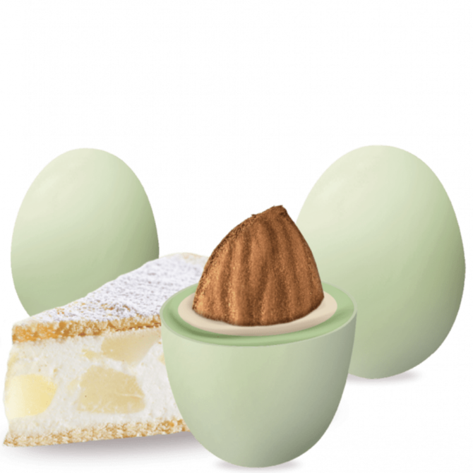 Confetti Colore VERDE SALVIA con Mandorla confezione 1 kg gusto CIOCCOLATO per confettata QUALITA' TOP - Dolci pensieri gift