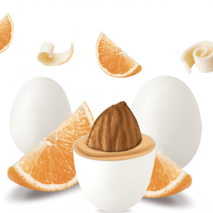 Confetti con mandorla confezione 1 kg gusto ARANCIA per confettata QUALITA' TOP - Dolci pensieri gift