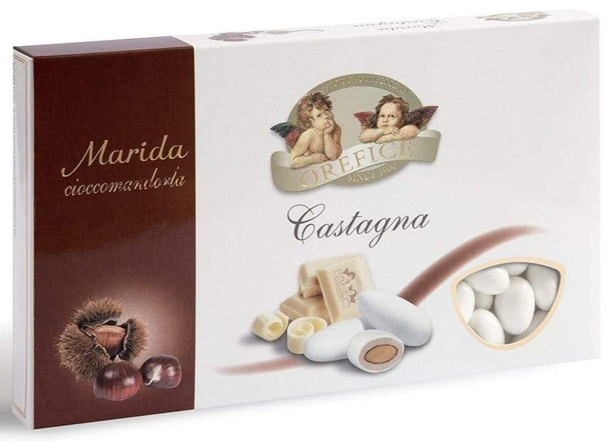 Confetti con mandorla confezione 1 kg gusto CASTAGNA' per confettata QUALITA' TOP - Dolci pensieri gift
