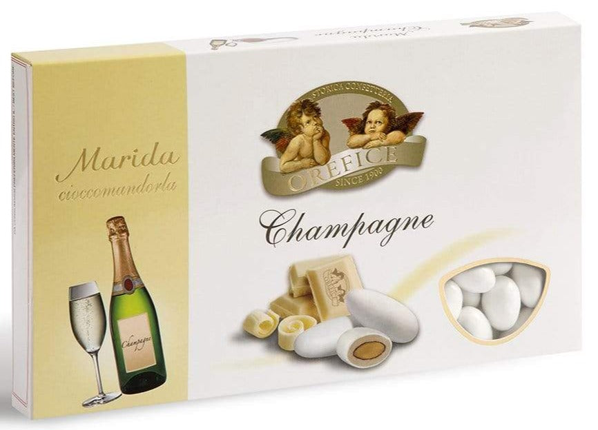 Confetti con mandorla confezione 1 kg gusto CHAMPAGNE per confettata QUALITA' TOP - Dolci pensieri gift