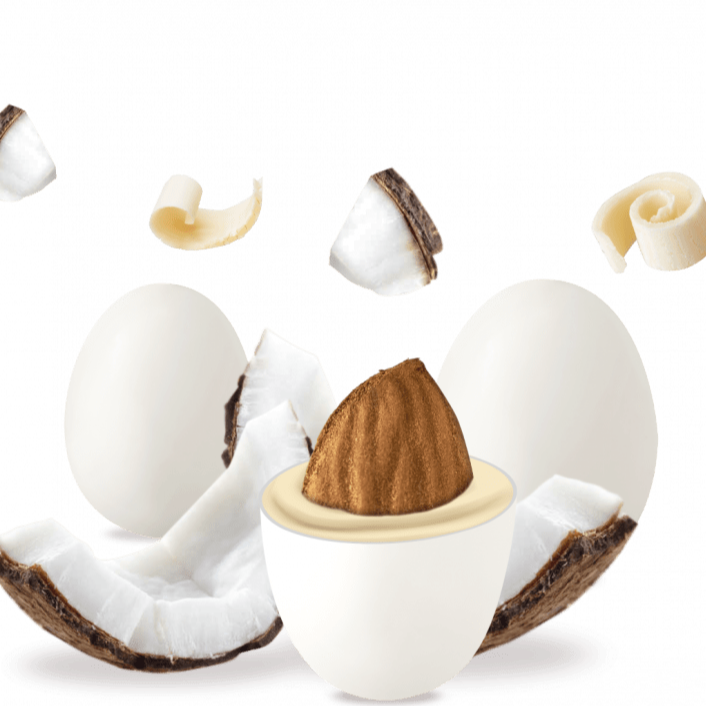 Confetti con mandorla confezione 1 kg gusto COCCO per confettata QUALITA' TOP - Dolci pensieri gift
