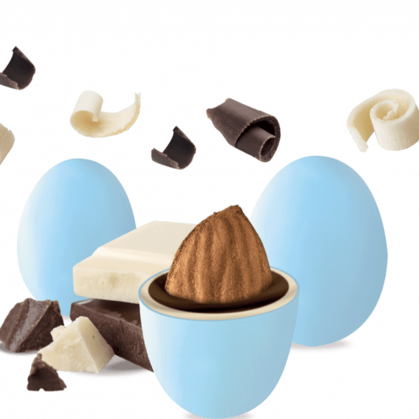 Confetti con mandorla confezione 1 kg gusto MIXED BLUE per confettata QUALITA' TOP - Dolci pensieri gift