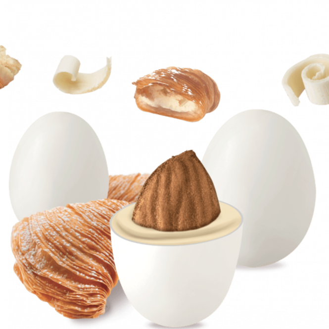 Confetti con mandorla confezione 1 kg gusto SFOGLIATELLA per confettata QUALITA' TOP - Dolci pensieri gift