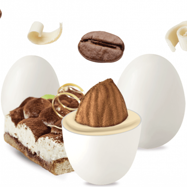 Confetti con mandorla confezione 1 kg gusto TIRAMIsù per confettata QUALITA' TOP - Dolci pensieri gift