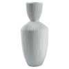 Vaso in ceramica di design moderno 47 cm altezza colore bianco - Dolci pensieri gift