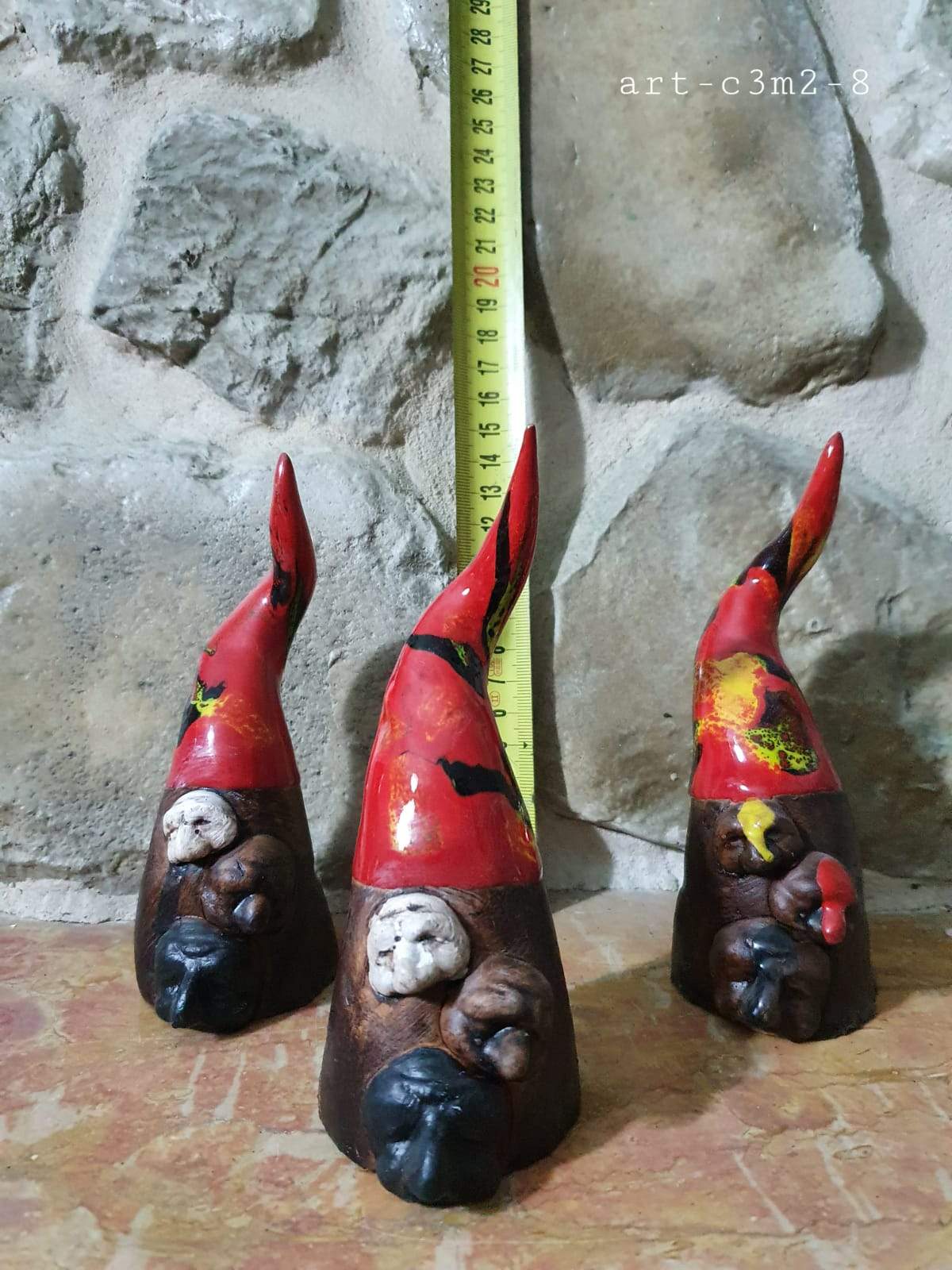 Corno Napoletano Portafortuna in Ceramica Artigianale maschere pulcinella napoli - Dolci pensieri gift
