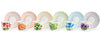 Excelsa Floral Set 6 Tazzine da caffè con Piattino, Porcellana, Multicolore - Dolci pensieri gift