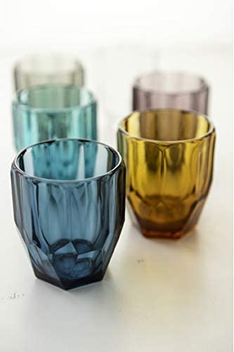 Innsbruck Set 6 Bicchieri Multiuso, Vetro Colorati 6 colori - Dolci pensieri gift