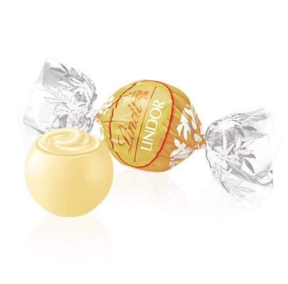Lindt Lindor al cioccolato bianco boule CONFEZIONE 100 g - Dolci pensieri gift
