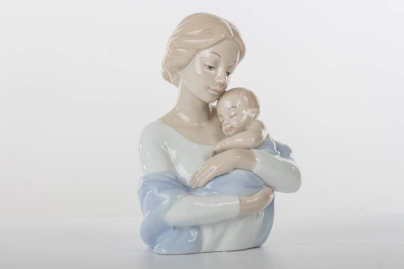 Mamma con bambino bomboniera battesimo porcellana bomboniere nascita - Dolci pensieri gift