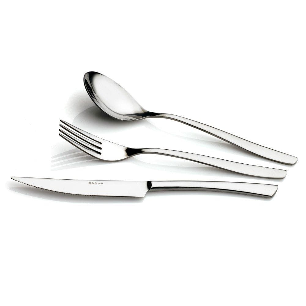 Posate 24 pezzi in acciaio inox 18/10 in confezione regalo 6 persone Glamour - Dolci pensieri gift