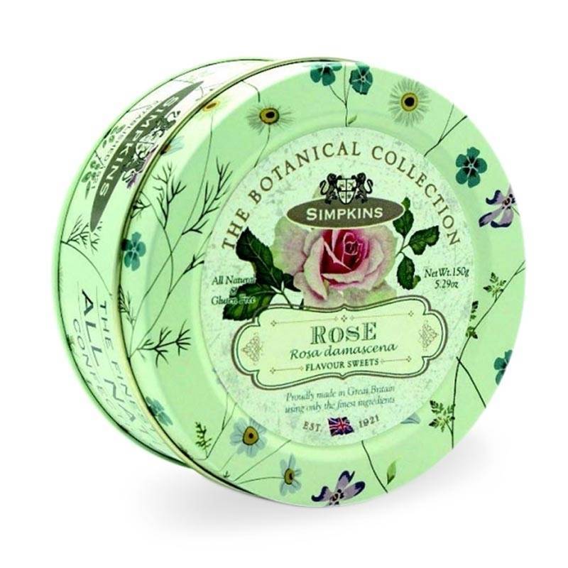 Simpkins , Rosa caramelle bio 175G Scatola box vintage - Dolci pensieri gift