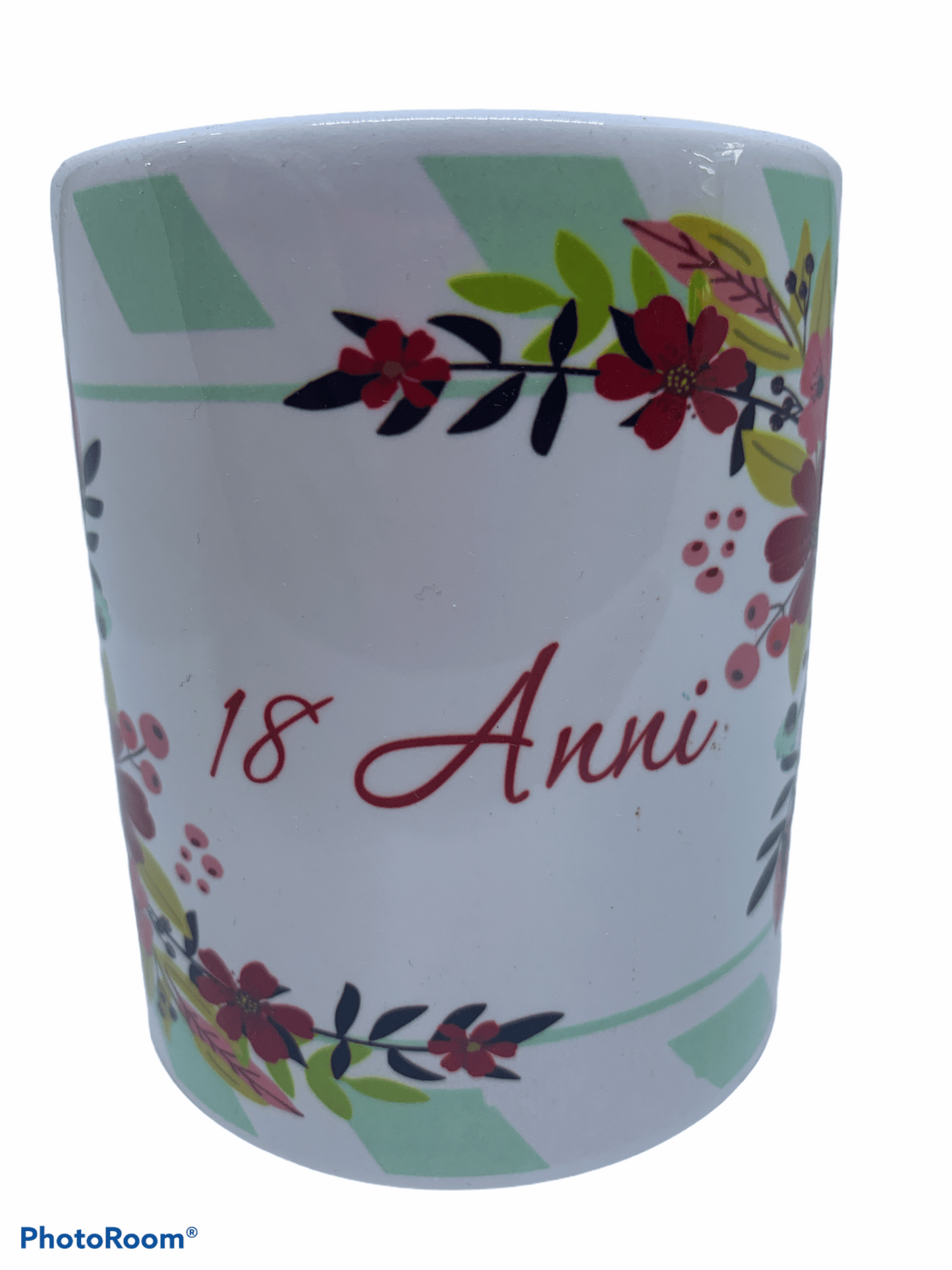 Tazza da colazione bianca per festa 18 anni - Dolci pensieri gift