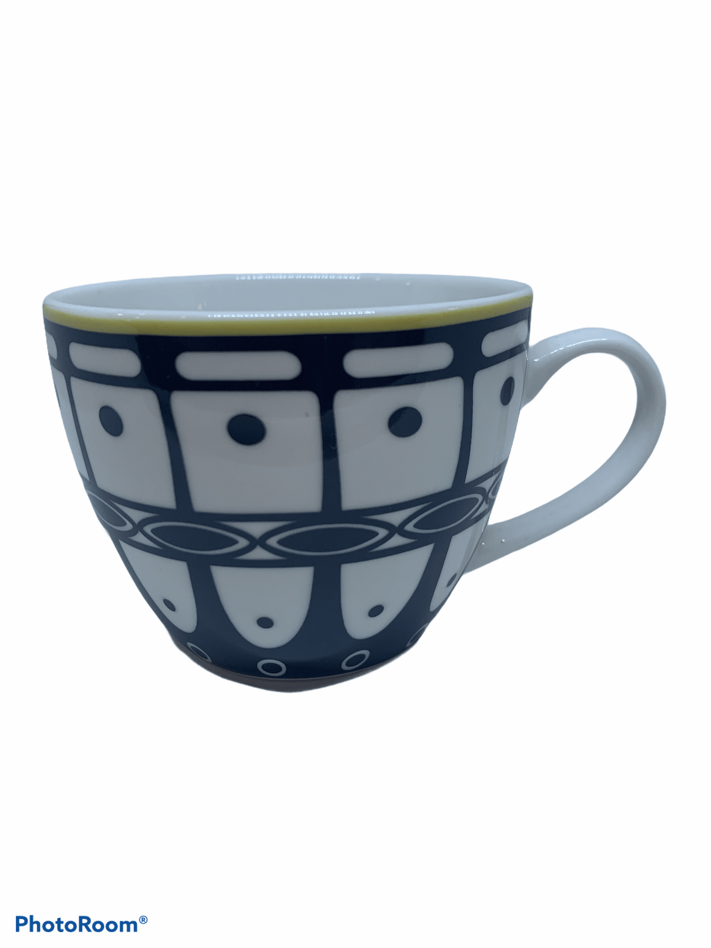 Tazza da colazione boho chic decoro nero - Dolci pensieri gift