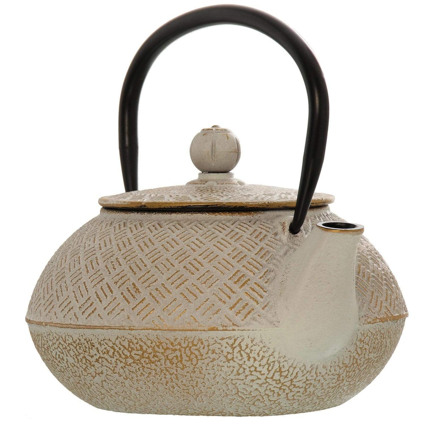 Teiera Giapponese in ghisa colore bianco origami 800 cl per tè e tisane - Dolci pensieri gift