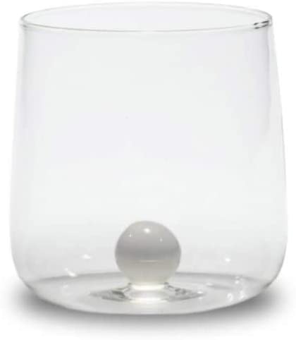 Zafferano Bilia Tumbler Set 6 Bicchieri Acqua Trasparenti con Pallina 6 Colori Vari - Dolci pensieri gift