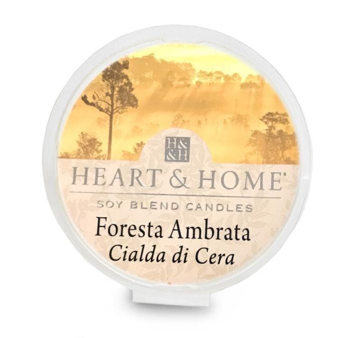 Cialda profumata in cera di soia 26g per bruciatore frangranza foresta ambrata - Dolci pensieri gift