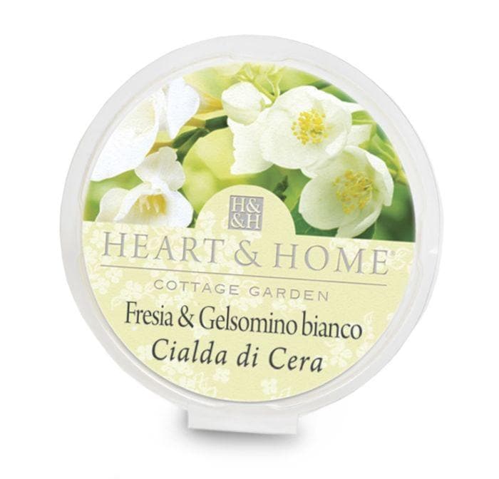 Cialda profumata in cera di soia 26g per bruciatore frangranza fresia e gelsomino bianco - Dolci pensieri gift