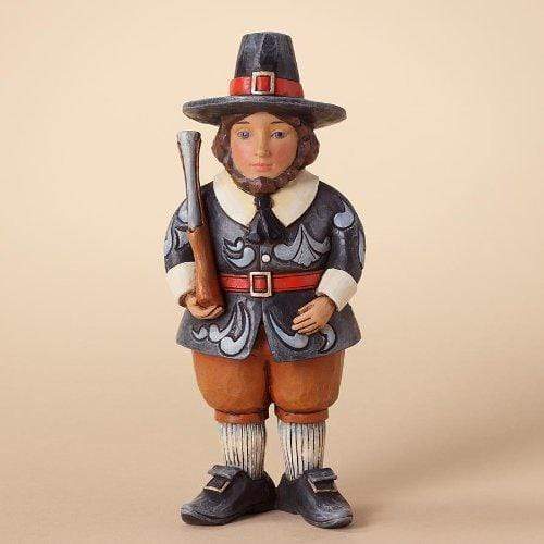 Statuetta Jim Shore padri pellegrini da collezione pilgrim father giorno del ringraziamento - Dolci pensieri gift