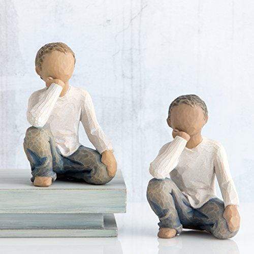 Statuetta Willow tree Bambino Curioso, Resina, Design di Susan Lordi, 7.5 cm - Dolci pensieri gift